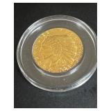 Replica Gold Plated 1929 Indian Head Coin