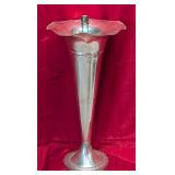 Vintage 23" Trumpet Vase w/Antique Wine Bottle