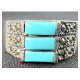 Vintage Sterling Silver Ring w/ Turquoise Stones