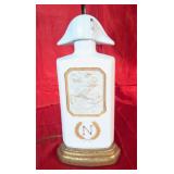 Vtg. Croizet Cognac Napoleon Decanter Lamp