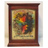 Antique Diamond Dyes Counter Top Display Case