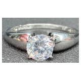 Sterling Silver Ring w/ 10K Gold Plating