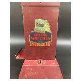 Vintage Ohio Book Matches Vending Machine