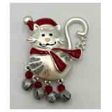 Fun Santa Cat Pin