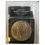 1976 Auth Brilliant Uncirculated Eisenhower Dollar