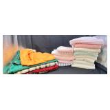 15 Towels, 2 Wash Clothes & 3 Table Cloths