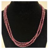Sterling Hand-Faceted Rhodolite Garnet Necklace