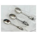 3 Towle Sterling Silver Teaspoons 131 grams