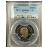 1979 Type 1 PCGS PR69DCAM SBA$1 Coin