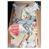 Box of Towels, Doilies, Tablecloth & Sheets