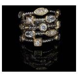 5 Strand Sterling Silver Ring