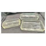 2 Pyrex & 1 Fire-King Bakeware Dishes