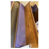 10ï¿½ Church Pew w/Purple Cushion