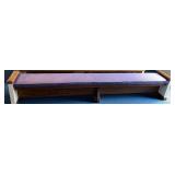 10ï¿½ Kneeling Bench w/Purple Cloth Cushions