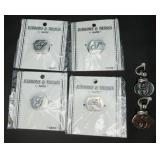 3 ï¿½Gï¿½ & 2 ï¿½Lï¿½ & 1 "S" Charms Silver-Toned