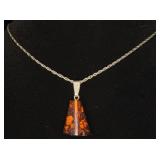 Amber Piece w/ a Sterling Bale