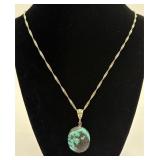 Sterling Silver Turquoise Necklace