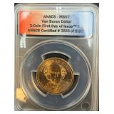 Martin Van Buren Dollar 3-Coin First Day of Issue
