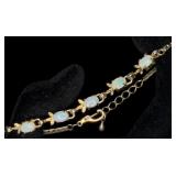 Gold Tone Opal Bracelet