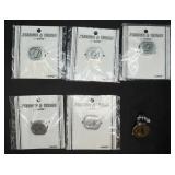 3 ï¿½Dï¿½ & 3 ï¿½Nï¿½ Charms Silver-Toned