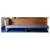 10ï¿½ Church Pew w/Purple Cushion