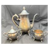Vintage Leonard Silver-plated Coffee Service