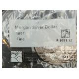 1891 Fine Morgan Silver Dollar