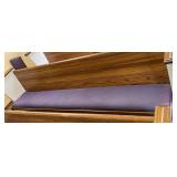 10ï¿½ Church Pew w/Purple Cushion