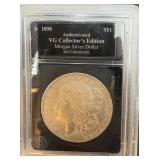1898 VG Collectorï¿½s Edition Morgan Silver Dollar
