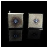 VTG 12k GF Anson Cuff Links w/ Dimond Center