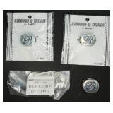6 ï¿½Rï¿½ Charms Silver-Toned