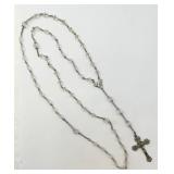 VTG Rosary w/ Triangle Shaped Crystal Beads