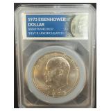 1973 Eisenhower Dollar Silver Uncirculated