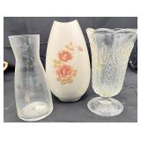 2 VTG Vases & Carafe