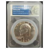 1974 Eisenhower Dollar Silver Uncirculated