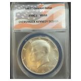 1963 Concept Dollar Overstruck Kennedy Design MS68