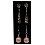 2 Pairs of Pierced Earrings