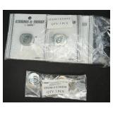 6 ï¿½Oï¿½ Charms Silver-Toned