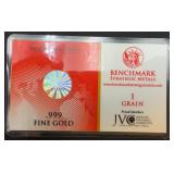 Benchmark Strategic Metals .999 Fine Gold 1 Grain