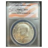1963 Concept Dollar Overstruck Kennedy Design MS69