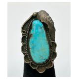 Vintage Navajo Sterling Silver & Turquoise Ring