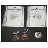 5 ï¿½Fï¿½ Charms Silver-Toned