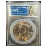 1972 Eisenhower Dollar Silver Uncirculated