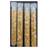 4 Vials of Gold Foil Flakes