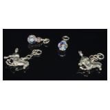 4 Sterling Silver Charms
