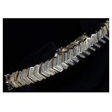 Brilliant Diamond Chevon Bracelet