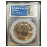 1971 Eisenhower Dollar Silver Uncirculated