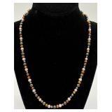Sterling Multi-color Freshwater Pearl Necklace