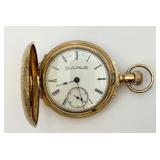1890ï¿½s Elgin Lever Set Gold Filled Pocket Watch