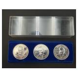 3 Presidential Commemorative George W. Bush Coins